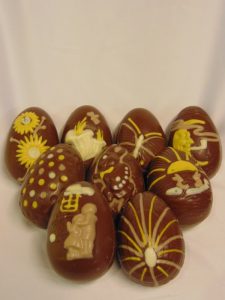 Deco holgoed in melkchocolade