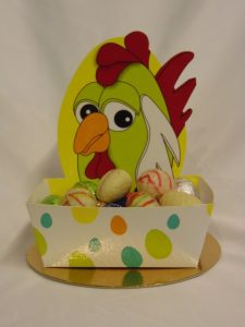 Doosje Chicken met paaseitjes