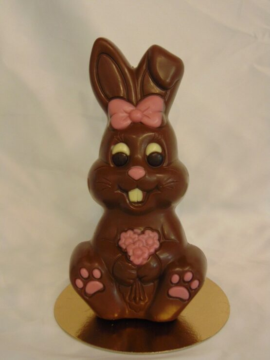 Lilly, het bloemenkonijntje in melkchocolade
