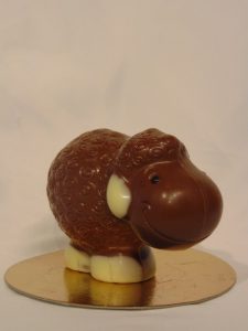 Wolly, het schaapje in melkchocolade