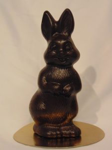 Jackie, het huppelkonijntje in pure chocolade