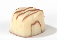 VDV Chocolaterie Pralines Belgische Chocolade Artisanaal Product Ben Hur Wit Marsepein crème op een laagje praliné