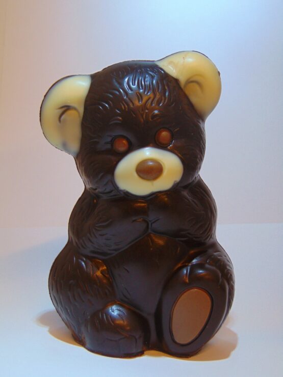 VDV Chocolaterie chocolade pure chocolade fondant chocolade Simon de teddybeer in fondant chocolade