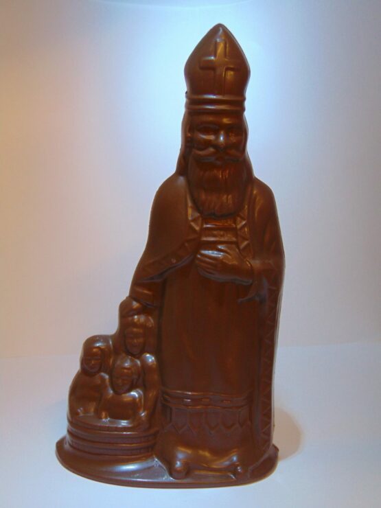 VDV Chocolaterie chocolade melkchocolade sint met drie kinderen in melkchocolade Belgische chocola