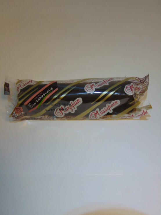 Marsepein reep met chocolade VDV Chocolaterie sint Sint Maarten Sinterklaas ander lekkers marsepein met chocolade
