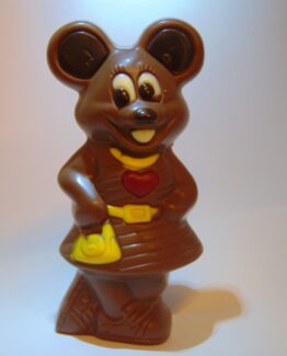 Sheila VDV Chocolaterie sint Sint Maarten Sinterklaas chocolade muis Lizzy melkchocolade