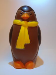 Jason VDV Chocolaterie sint Sint Maarten Sinterklaas chocolade pinguïn melkchocolade