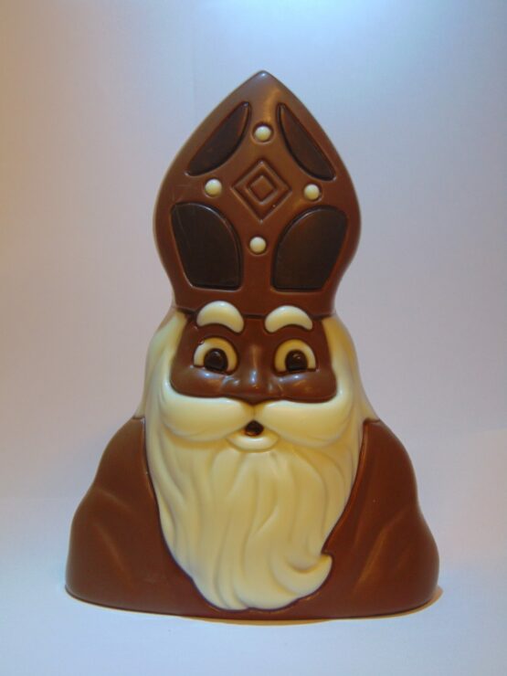 sintenhoofd VDV Chocolaterie sint Sint Maarten Sinterklaas chocolade sintenhoofd melkchocolade