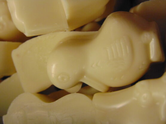 Zoodiertjes in witte chocolade gevuld met praliné Zoodiertjes gevuld met praliné VDV Chocolaterie sint Sint Maarten Sinterklaas chocolade zoodiertjes witte chocolade praliné