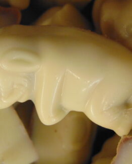 Zoodiertjes gevuld met pistache VDV Chocolaterie sint Sint Maarten Sinterklaas chocolade zoodiertjes witte chocolade pistache