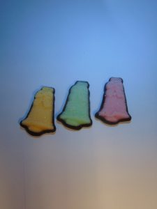 Fondantsuiker klokjes met fondant chocolade