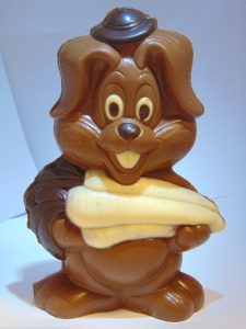 Jimmy met hoedje in melkchocolade