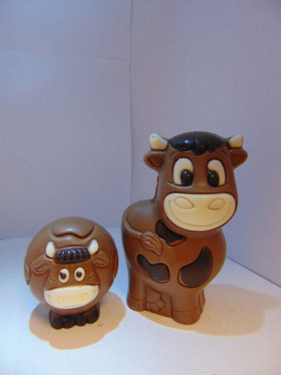 Boule en Boulette, de koe en het stiertje in melkchocolade