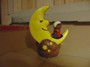 Jantje op de maan in melkchocolade