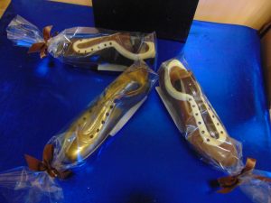 Voetbalschoen in melkchocolade