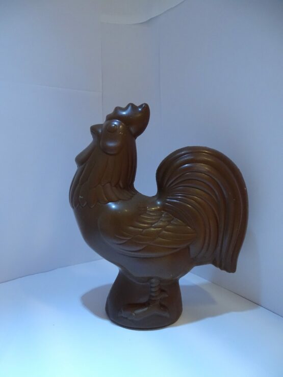 Erwin de trotse haan in melkchocolade