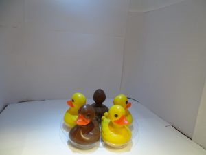 De leuke bad-eendjes VDV chocolaterie