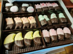 Fondantsuiker met chocolade