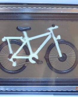 Fiets in melkchocolade