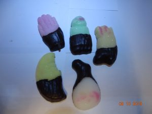 Fondantsuiker met chocolade