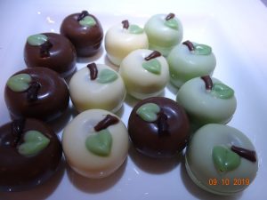 Appeltjes in chocolade