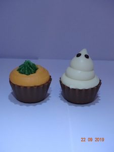 Spook en pompoen cupje