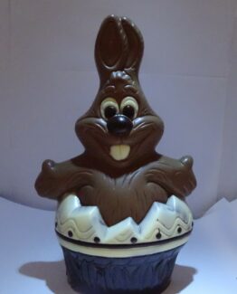 Brenda, happy haas uit ei in melkchocolade