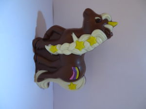 Eenhoorn in melkchocolade
