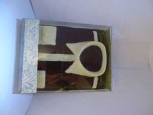 Hemd in fondant chocolade