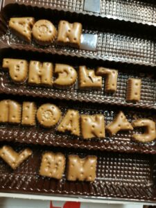 Chocoladen letters