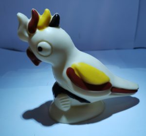 Jefke, de kaketoe in witte chocolade