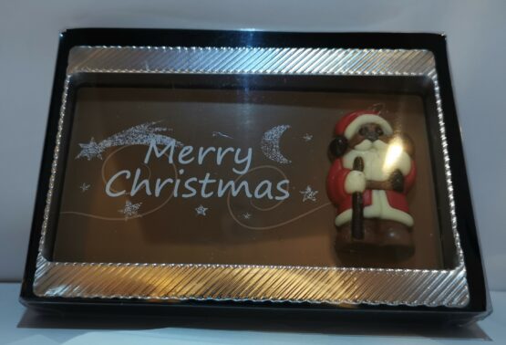 Merry Christmas giftbox in melkchocolade