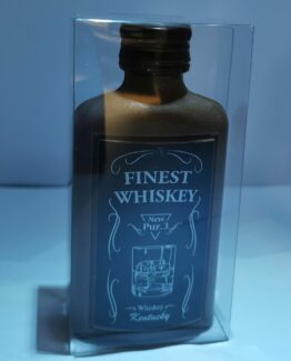 Whiskyflacon in melkchocolade