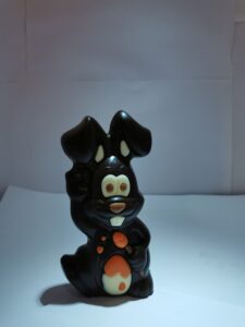 Picasso het schilderhaasje in fondant chocolade