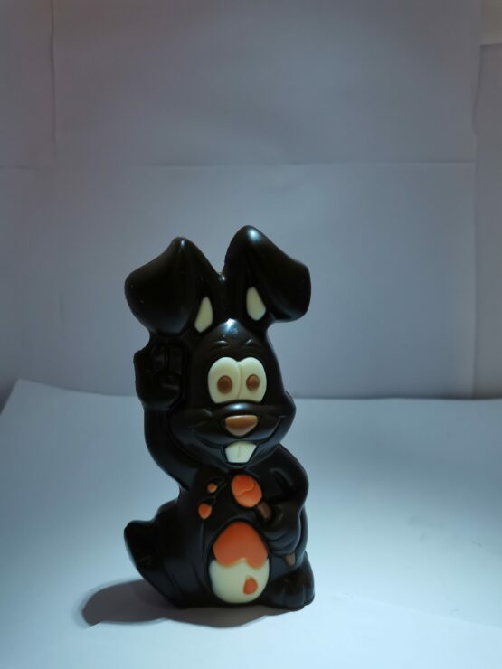 Picasso het schilderhaasje in fondant chocolade