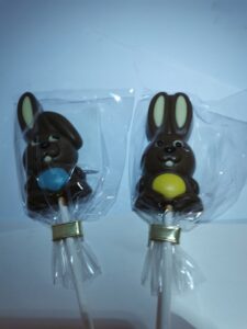 Bunny de paaslolly in melkchocolade
