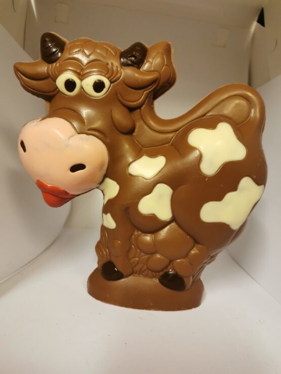 Laura, de gevlekte koe in melkchocolade