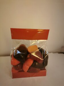 Diamanten hartjes in chocolade
