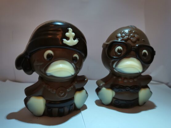 Baby piraat en genie in melkchocolade