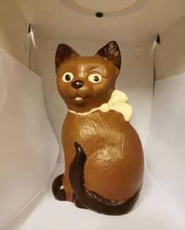 Amber de kat in melkchocolade