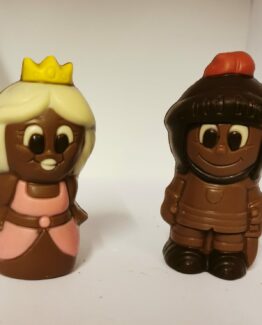 Prins en prinses in melkchocolade