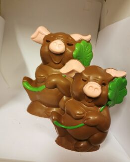 Varkentje in gekleurde melkchocolade