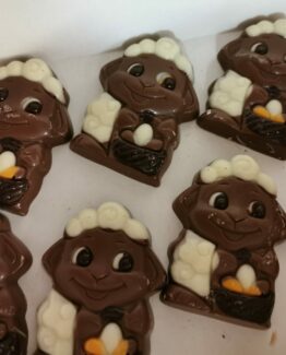 Paascaraques in melkchocolade