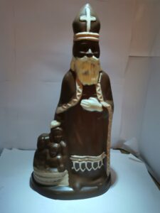 Sint in melkchocolade décoré