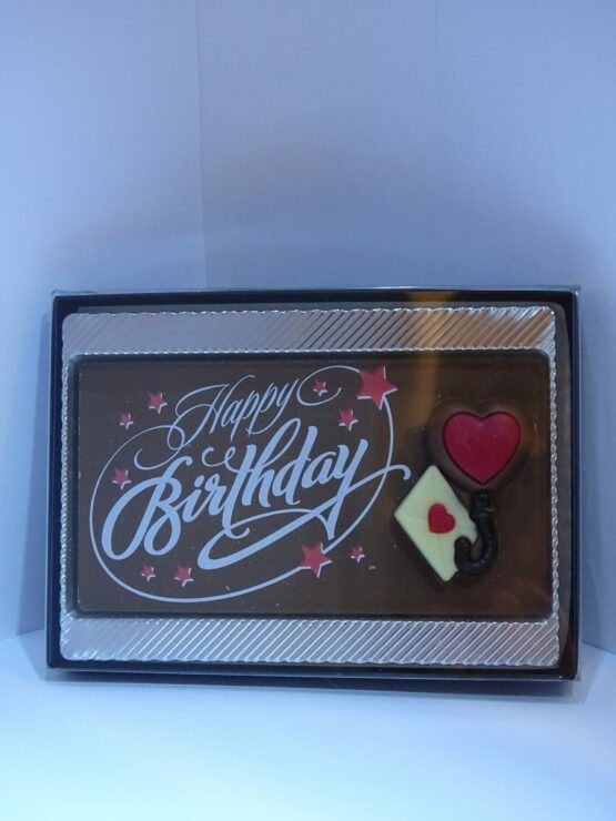 Happy Birthday in melkchocolade