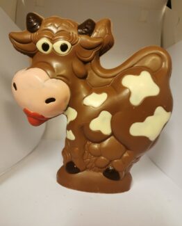 Laura, de gevlekte koe in melkchocolade