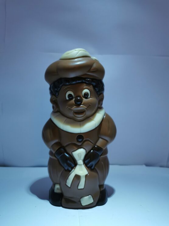 Piet met zak in melkchocolade décoré
